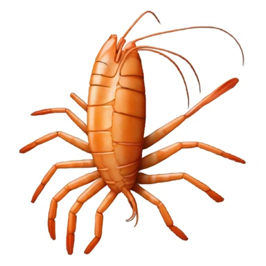 prawn with dirt sticker