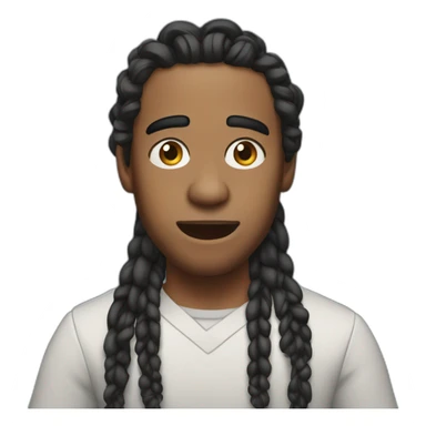 Astonished Justin Jefferson with braids sticker