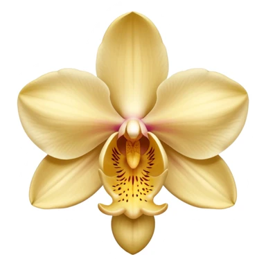 Beige orchid  sticker
