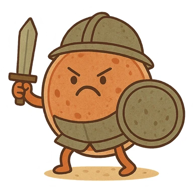 Angry armored cells sticker
