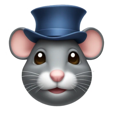 Mouse with a hat sticker