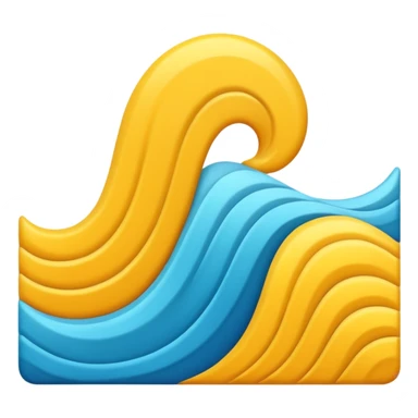 spell out the word wavy sticker