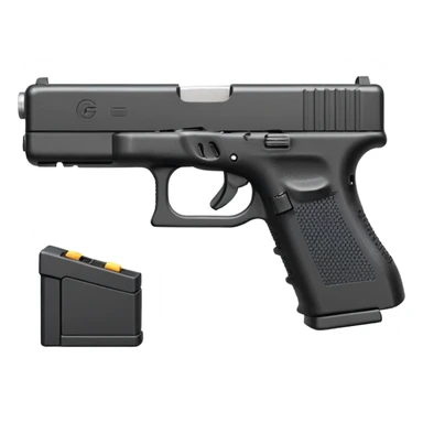 Glock with a switch and drum mag sticker
