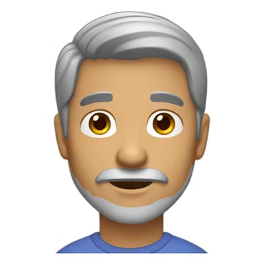 latin guy with gray hair and short beard sticker
