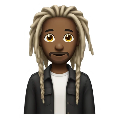 guy with dreads sticker