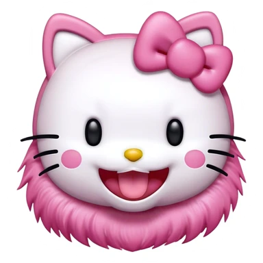 Hello kitty laughing ￼ sticker