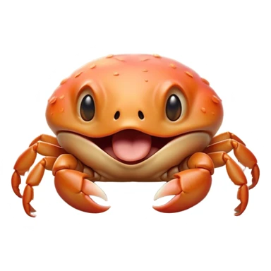 Cinematic Cute Yawning Baby Crab Portrait Emoji, Head tilted slightly with a dramatic, wide-open yawn, showcasing a petite, delicately armored body with gently drooping antennae and sleepy, half-closed eyes, Simplified yet irresistibly adorable features, highly detailed, glowing with a soft, cozy coastal glow, high shine, relaxed yet expressive, stylized with a dash of whimsical seaside charm, soft glowing outline, capturing the essence of a drowsy yet affectionate baby crab that appears ready to scuttle off for a nap! sticker