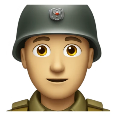 german soldier from second world war sticker