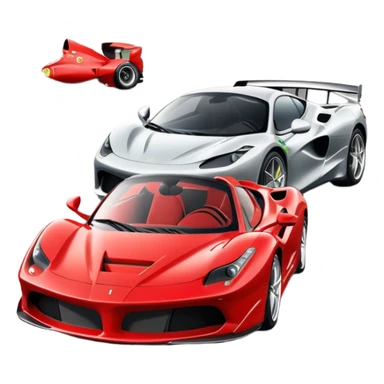 Ferrari versus McLaren  sticker