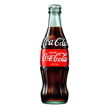 Coca-Cola bottle in 1950s  sticker