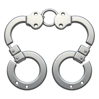 Handcuffs – shiny metal cuffs sticker