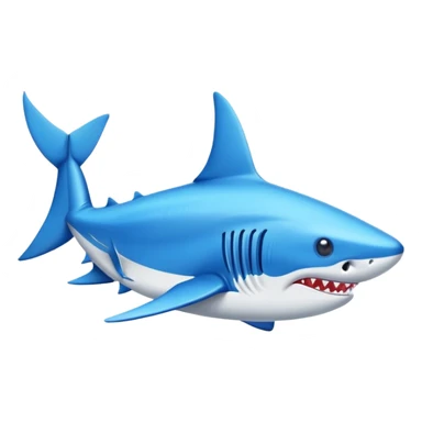 Tiburón con zapatillas Nike y az sticker