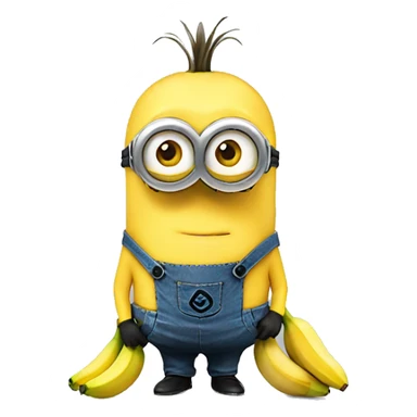 minion with banana  sticker