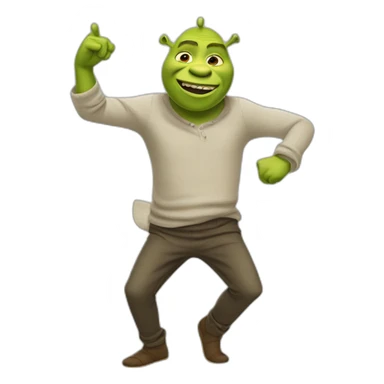 Shreck qui fait un dab  sticker