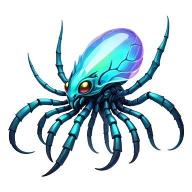 Edgy complex iridescent aesthetic-scenery-Fakémon-creature sticker