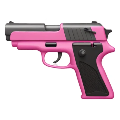 pink gun sticker