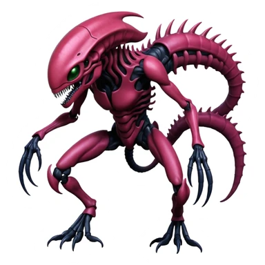 Abstract Venom-Xenomorph-Genesect-ET-hybrid-fantasy-creature sticker
