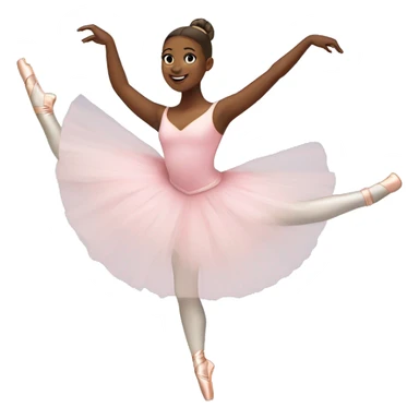 Ballerina doing a pointe sticker