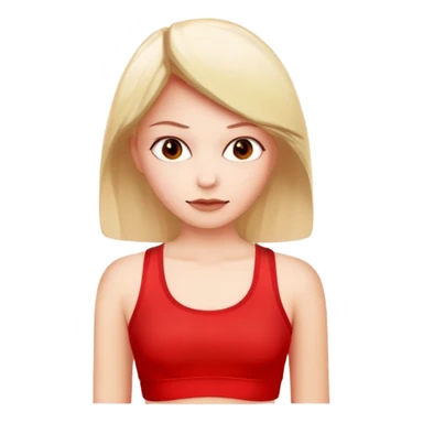 red crop top solo sticker
