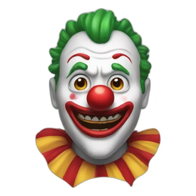 clown dent pointue sticker
