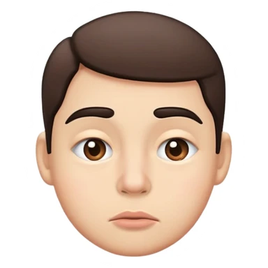 Sucked in cheeks with eyebrow raised sticker