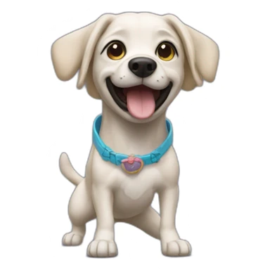 Un chien qui danse la Macarena sticker