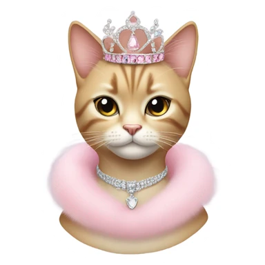 Girly cat fancy and luxury  sticker