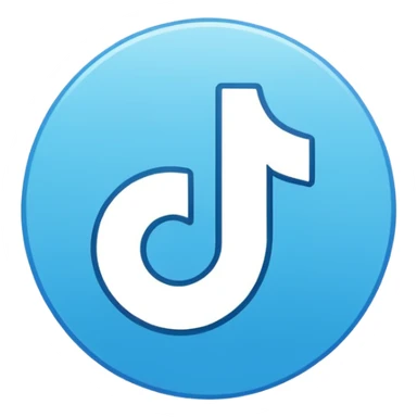 Créame un emoji que sea el logotipo de  verificacion de tiktok sticker