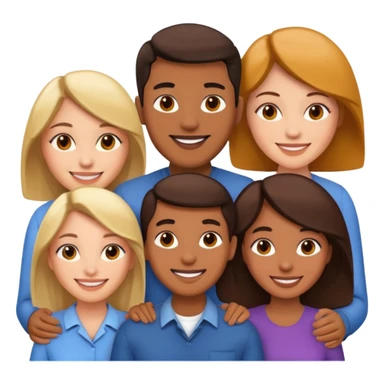 4 people, one man and three women sticker