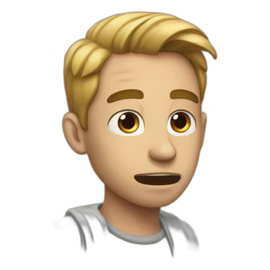 Desperate human sticker