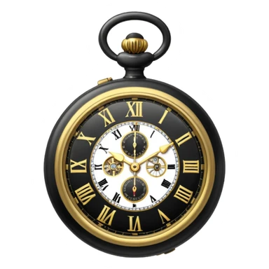 a black Pocket Watch only sticker
