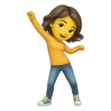 girl dab sticker