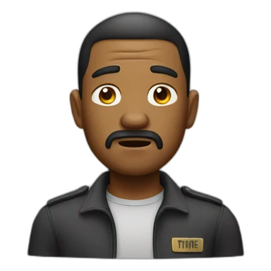 Man in trouble sticker