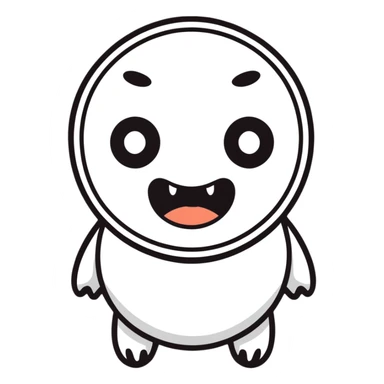 Surprised face with wide eyes and open mouth sticker