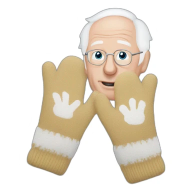 sadge bernie mittens sticker