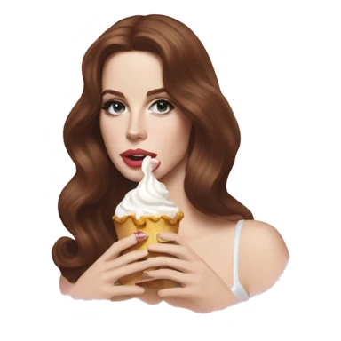 Lana del Rey qui mange une glace sticker