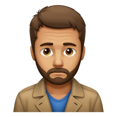 Создай эмодзи безработного мужчины на улице sticker