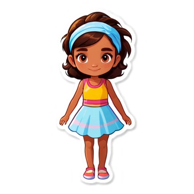 Girl at Blue lagoon sticker