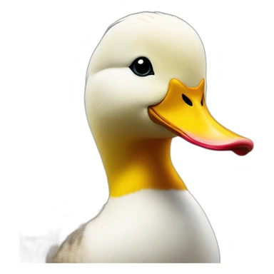 heart eyes duck sticker