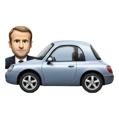 Cars and macron sticker
