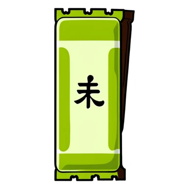 matcha chocolate bar sticker