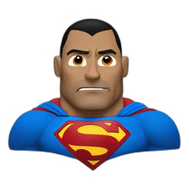 the rock superman sticker