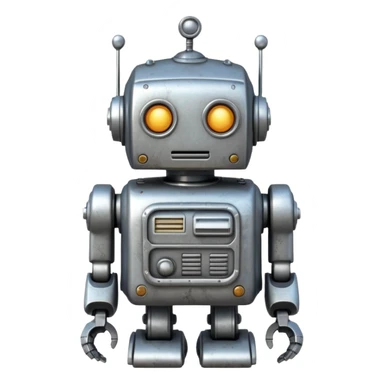 vintage Toy, robot, vintage collector sticker