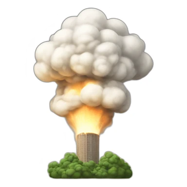 towers blowing up sticker