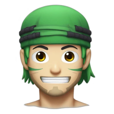 zoro from one piece sticker