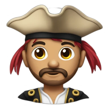 A fancy pirate wants to be ready sticker