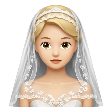 wedding veil sticker