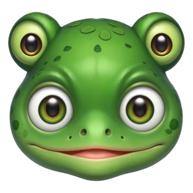 egy fogyatékos békafej ami cuki sticker