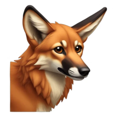 Maned wolf  sticker