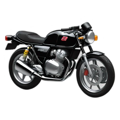 honda cb400n black body cafe racer sticker